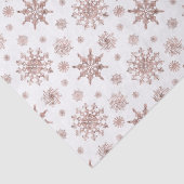 Snowflake patroon in Faux Roos Gold-look Tissuepapier (Detail)