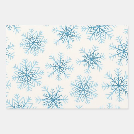 Snowflake patroon inpakpapier vel (Voorkant)