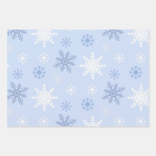 Snowflake patroon inpakpapier vel (Voorkant)