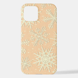 Snowflake patroon iPhone 12 hoesje