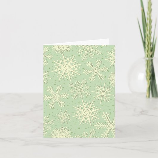 Snowflake patroon kaart (Voorkant)