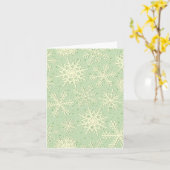 Snowflake patroon kaart (Gele Bloem)