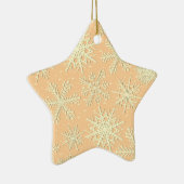 Snowflake patroon keramisch ornament (Rechts)