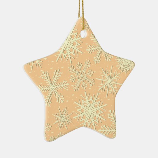 Snowflake patroon keramisch ornament (Rechts)