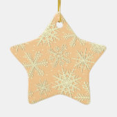 Snowflake patroon keramisch ornament (Achterkant)