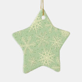 Snowflake patroon keramisch ornament (Rechts)