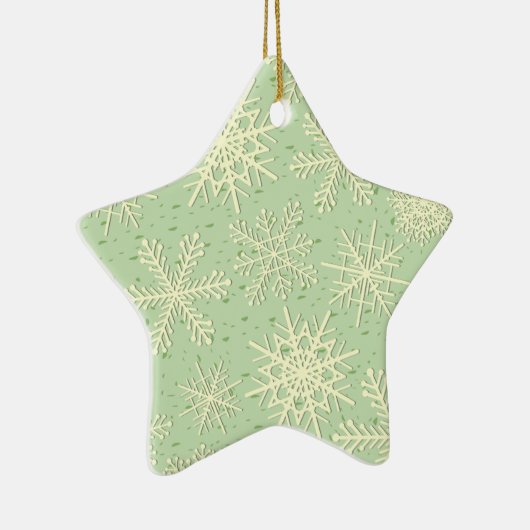 Snowflake patroon keramisch ornament (Rechts)