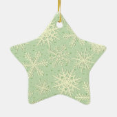 Snowflake patroon keramisch ornament (Achterkant)