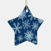 Snowflake patroon keramisch ornament (Rechts)