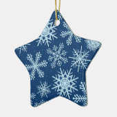 Snowflake patroon keramisch ornament (Links)