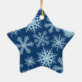 Snowflake patroon keramisch ornament (Achterkant)