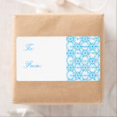 Snowflake Patroon kerstcadeaus Etiket (Insitu)