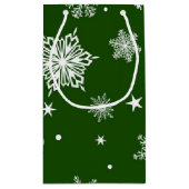 Snowflake patroon klein cadeauzakje (Achterkant)