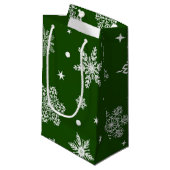 Snowflake patroon klein cadeauzakje (Voorkant Gekanteld)