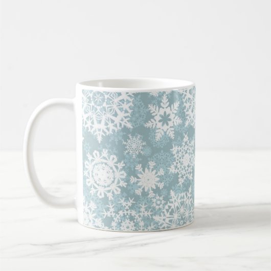 Snowflake patroon koffiemok (Links)
