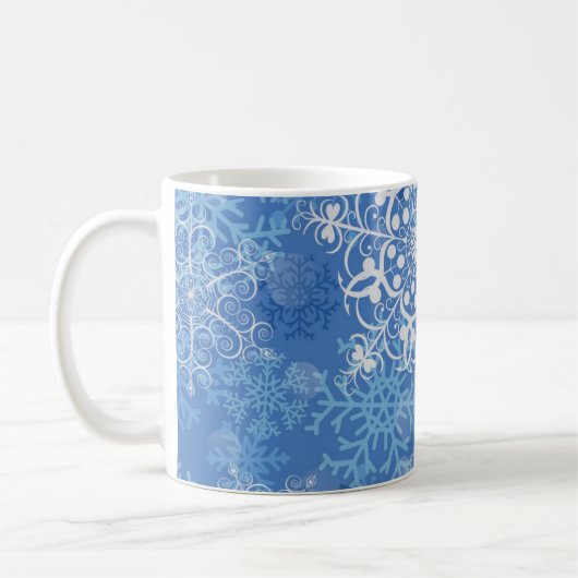 Snowflake patroon koffiemok (Links)