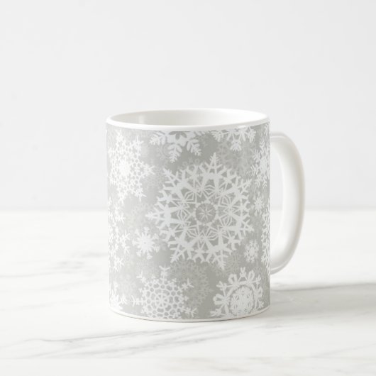 Snowflake patroon koffiemok (Voorkant rechts)