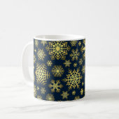 Snowflake patroon koffiemok (Voorkant links)