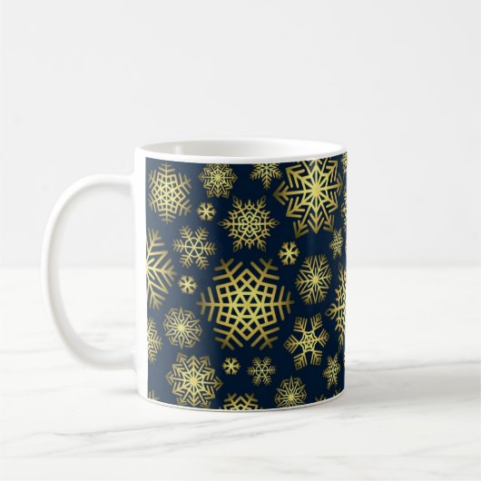 Snowflake patroon koffiemok (Links)