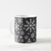 Snowflake patroon koffiemok (Voorkant links)