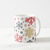 Snowflake patroon koffiemok (Voorkant rechts)
