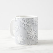 Snowflake patroon koffiemok (Voorkant links)