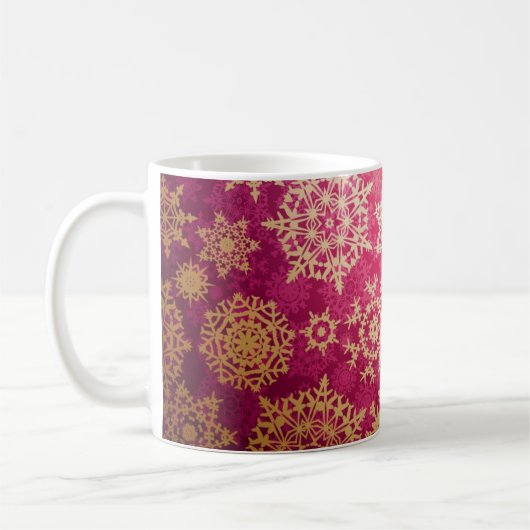 Snowflake patroon koffiemok (Links)