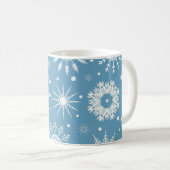 Snowflake patroon koffiemok (Voorkant rechts)