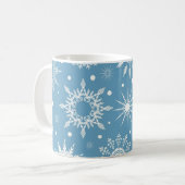 Snowflake patroon koffiemok (Voorkant links)