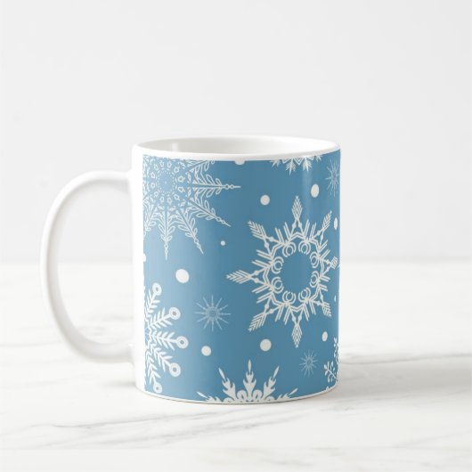 Snowflake patroon koffiemok (Links)