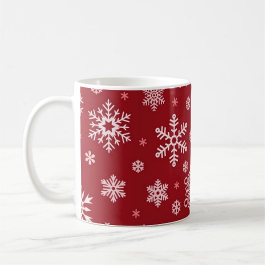 Snowflake patroon koffiemok (Links)