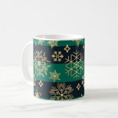 Snowflake patroon koffiemok (Voorkant links)