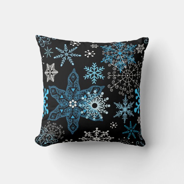 Snowflake patroon kussen (Voorkant)
