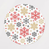 Snowflake patroon labels (Design 1)