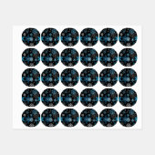 Snowflake patroon labels (Vel)