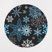 Snowflake patroon labels (Design 2)