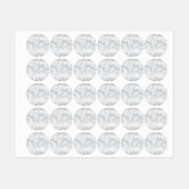 Snowflake patroon labels (Vel)