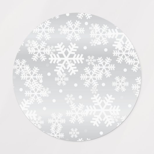 Snowflake patroon labels (Design 2)