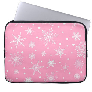 Snowflake patroon laptop sleeve