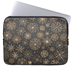 Snowflake patroon laptop sleeve