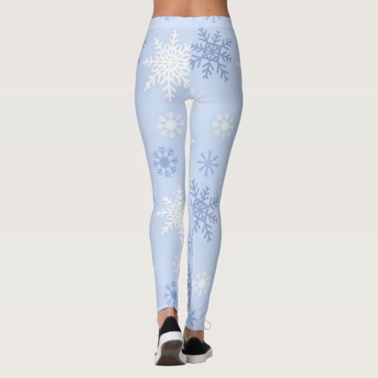Snowflake patroon leggings (Achterkant)