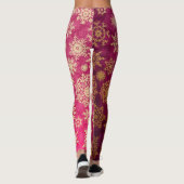 Snowflake patroon leggings (Achterkant)