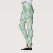 Snowflake patroon leggings (Links)