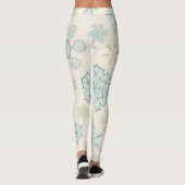Snowflake patroon leggings (Achterkant)