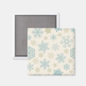 Snowflake patroon magneet (Voorkant / Achterkant)