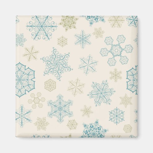 Snowflake patroon magneet (Voorkant)