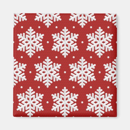 Snowflake patroon magneet (Voorkant)