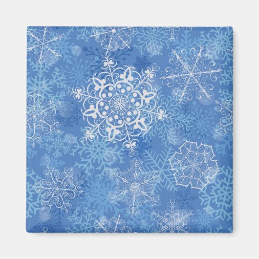 Snowflake patroon magneet (Voorkant)