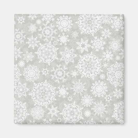 Snowflake patroon magneet (Voorkant)