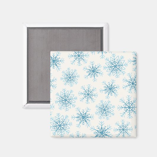 Snowflake patroon magneet (Voorkant / Achterkant)